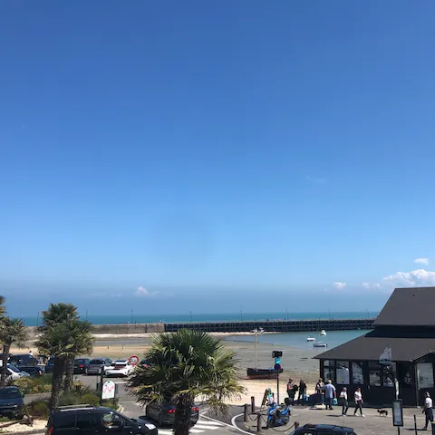 Stay just a two-minute walk away from Cancale beach