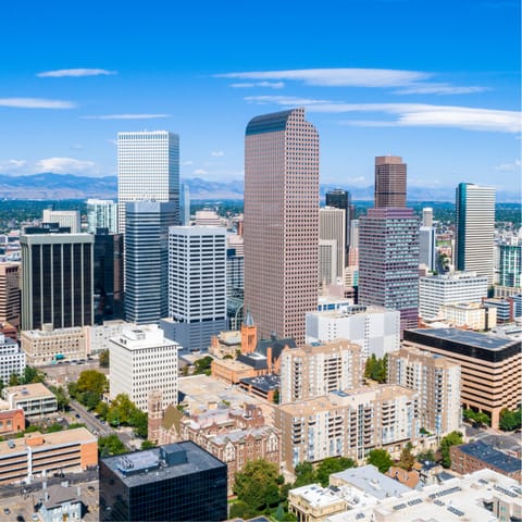 Reach the heights of Downtown Denver in just over twenty minutes on foot