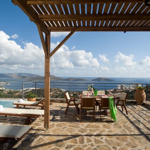 Wake up to an alfresco breakfast out on the beautiful terrace