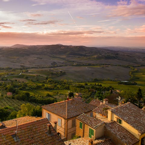 Head into Montepulciano and stroll around the charming streets