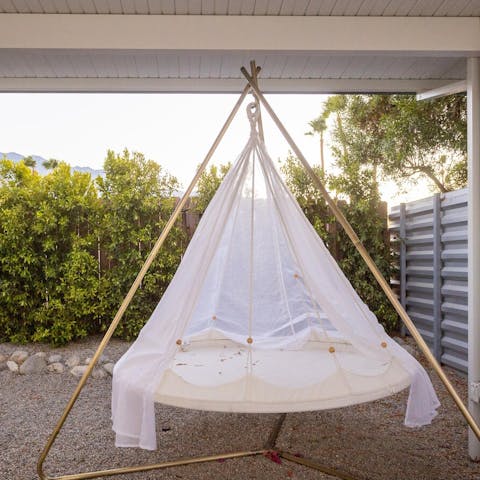 Take a siesta in the napping teepee 