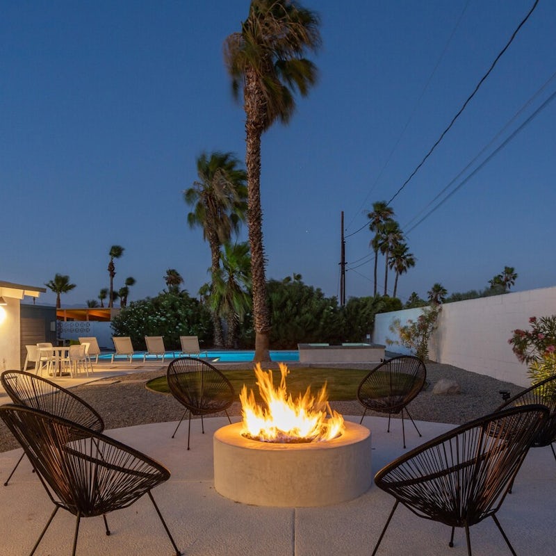 Spend evenings gathered round the fire pit