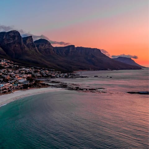 Marvel away at the spellbinding sunsets across Camps Bay