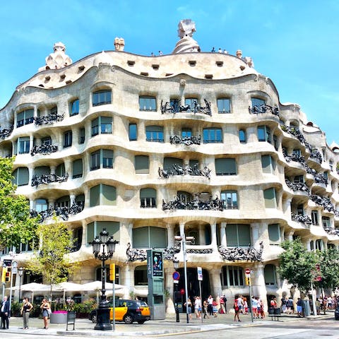 Admire Gaudi's famed Casa Mila and immerse yourself in the city's rich culture