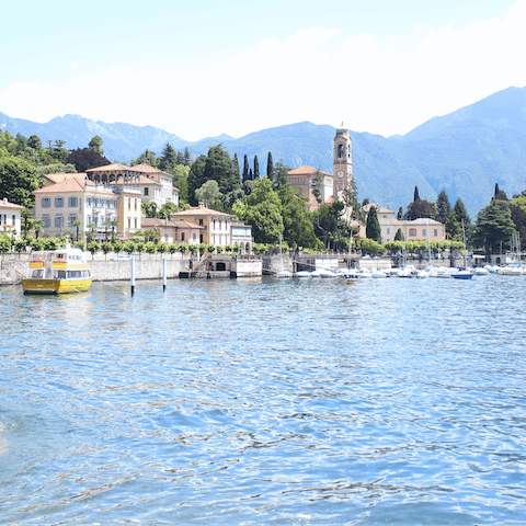 Take a stroll around  glorious Lake Como, just 100 metres from this home,