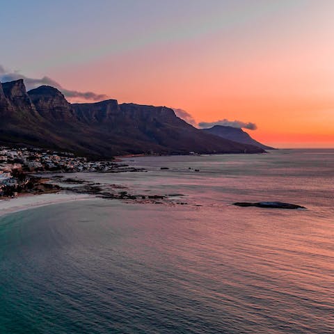 Marvel at the dramatic coastline of Camps Bay