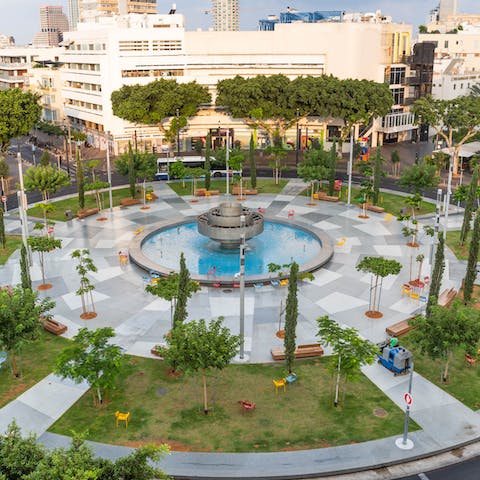 Wander through the pretty Dizengoff Square and visit the famous shopping Mall