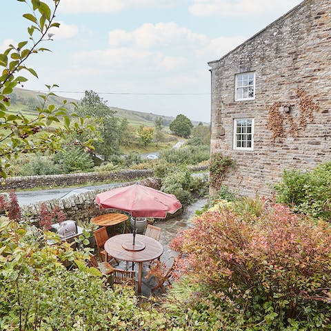 Take a seat on the terrace and gaze out at the Yorkshire countryside