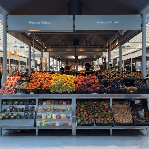 Grab some fresh produce from the Bolhão Market, just seconds away