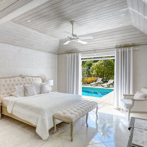 Wake up and head straight to the terrace from the master bedroom