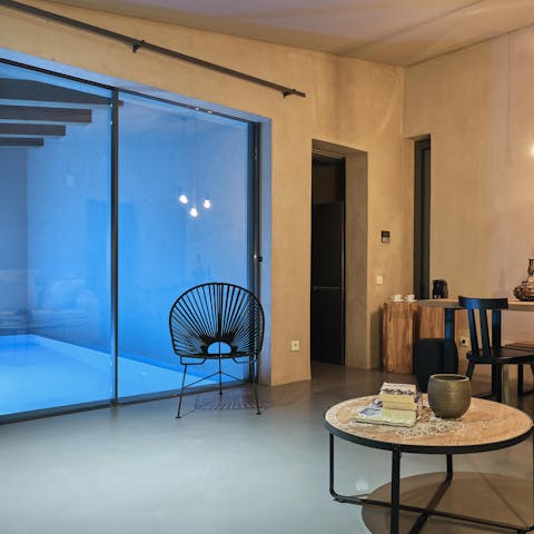 Swim in style in your own private, sheltered pool