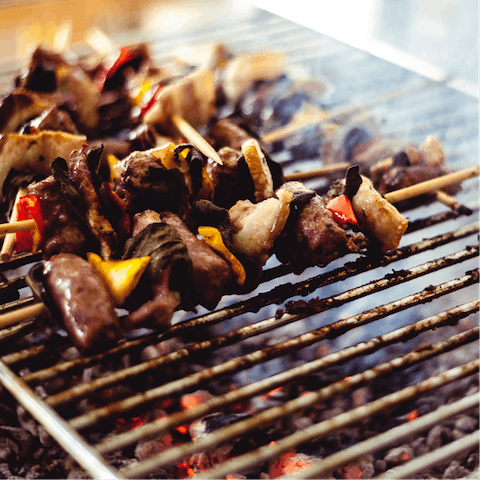 Grill up a wholesome Greek lunch on the barbecue one afternoon