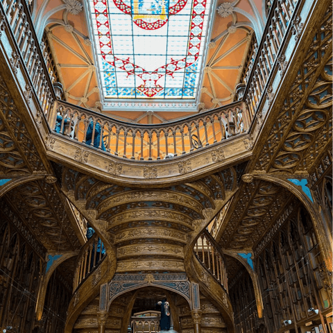 Pick up some new reading material in the Livraria Lello