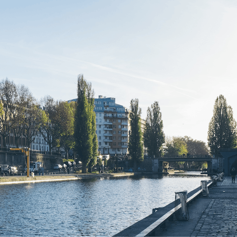 Stay close to the charming Canal Saint-Martin
