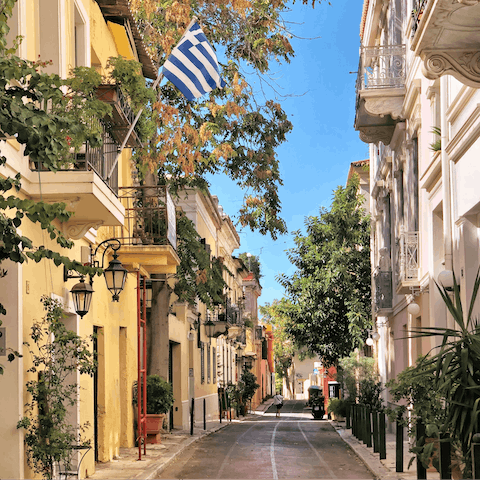 Put your phone away and wander Plaka's car-free lanes with no particular plan