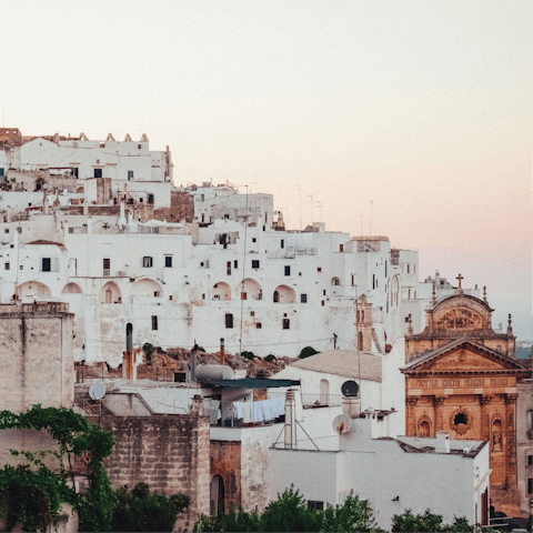 Explore the peaceful towns of San Michele Salentino and nearby Ostuni