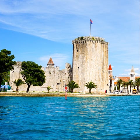 Drive to the pretty town of Trogir in just ten minutes