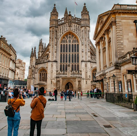 Take the short five-minute walk to Bath Abbey to discover centuries of history
