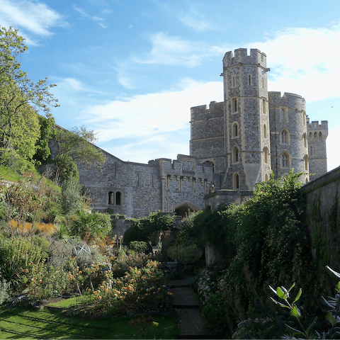 Visit Windsor Castle, under a fifteen-minute drive from this home
