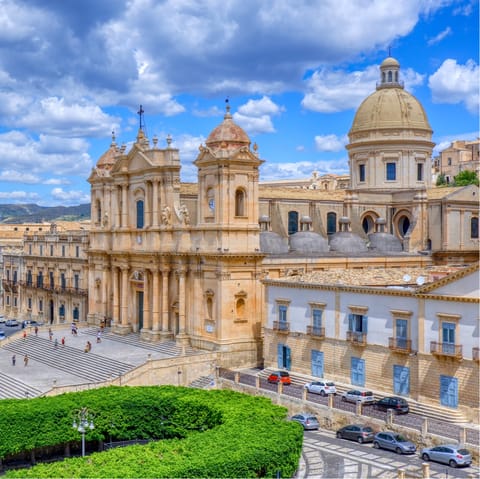 Enjoy a day out exploring the city of Noto – it's just half an hour away by car