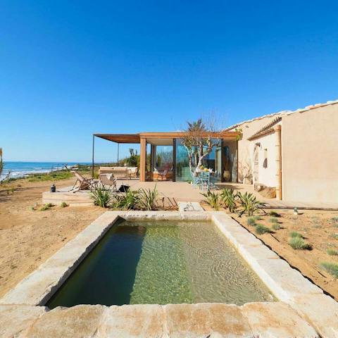 Take a dip in the plunge pool to cool off on hot afternoons