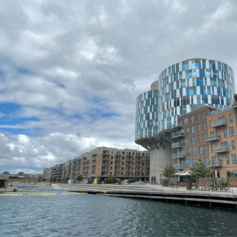 Immerse yourself in Danish life with a cold swim in the Nordhavn Basin