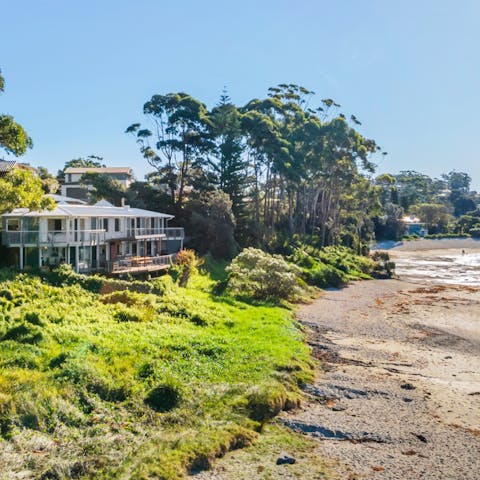 Step outside and stroll straight onto the beach in Ulladulla