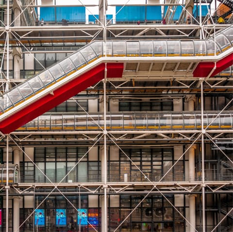 Catch an exhibition at Le Centre Pompidou, a short walk away