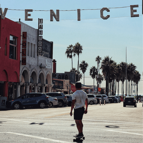 Head down to Venice Boardwalk and enjoy a stroll along the beach