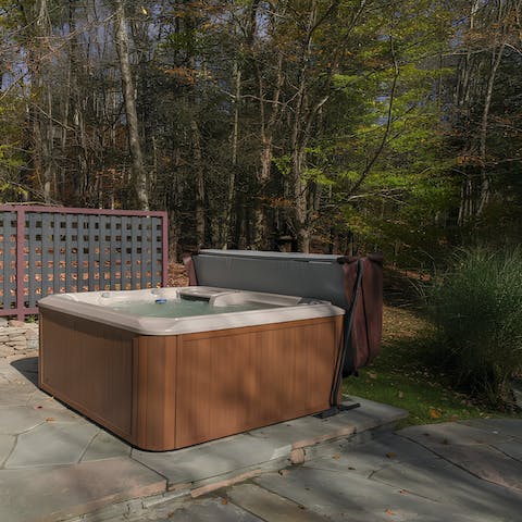 Take your vacation relaxation to the next level in the hot tub