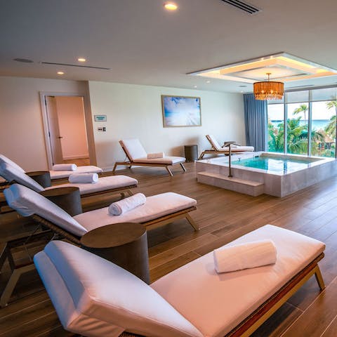 Relax and unwind at the onsite spa