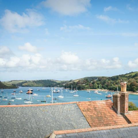 Take in the view of Salcombe harbour over the rooftops