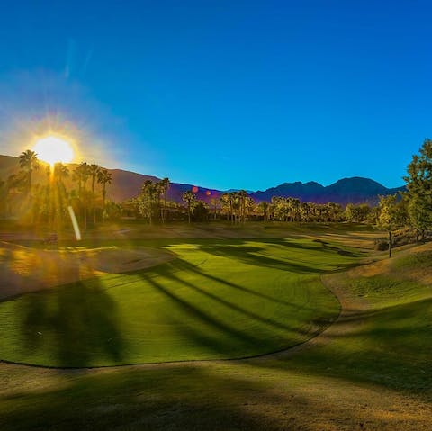 Have a game of golf on the  PGA West Weiskopf community golf course