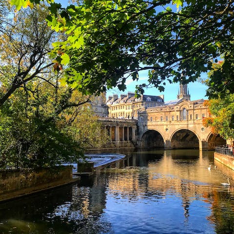 Stay in the heart of Bath, just a short stroll from the historical sights