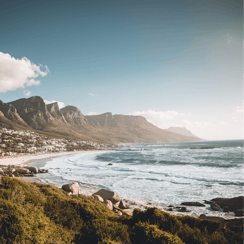 Sun yourself on the glorious shores of Camps Bay