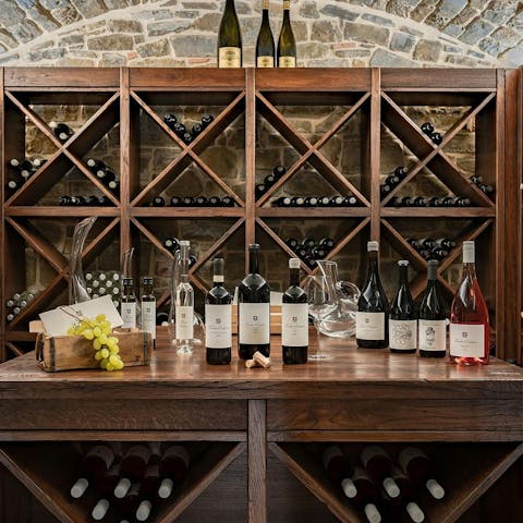 Sample the regions finest wine in the home wine cellar