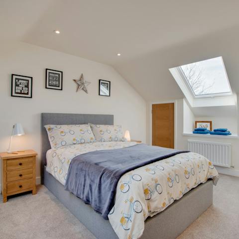 Sleep soundly in the two comfortable bedrooms