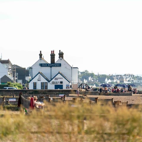 Take a stroll along the coast and try one of Whitstable's famous oysters