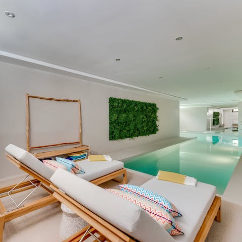 Take your vacation relaxation to the next level in the indoor pool and sauna