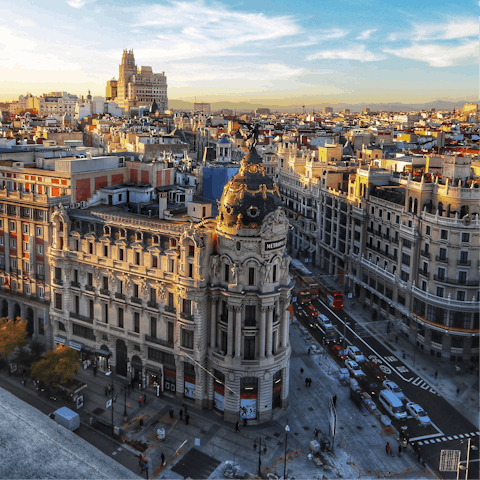 Enjoy your prime location right at the heart of Madrid's centre 