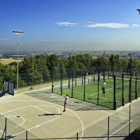 Make the most of the estate's facilities with a tennis match