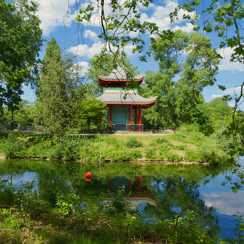 Stroll through Victoria Park and relax under the iconic Chinese Pagoda