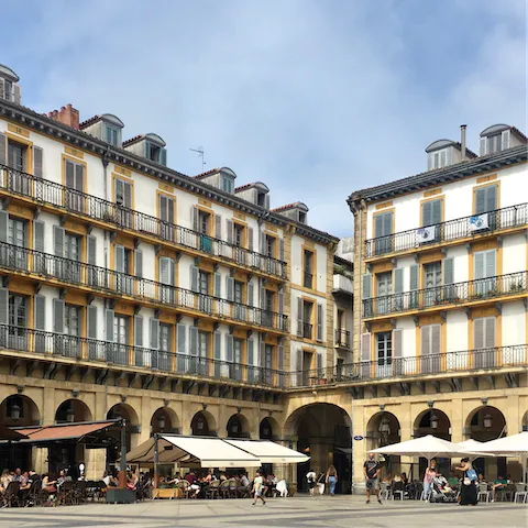Settle in for regional pintxos and wine at a local bar