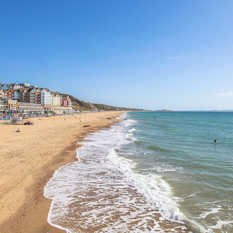 Spend the day soaking up the sun at Bournemouth Beach