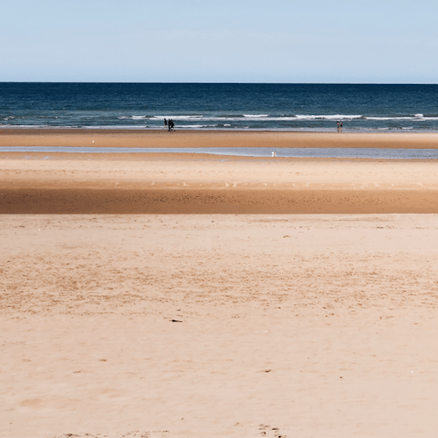 Drive twenty minutes to coastal delights like the sandy beach of Le Touquet