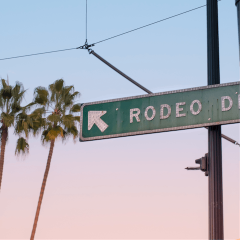 Take the scenic drive through Beverly Hills to Rodeo Drive
