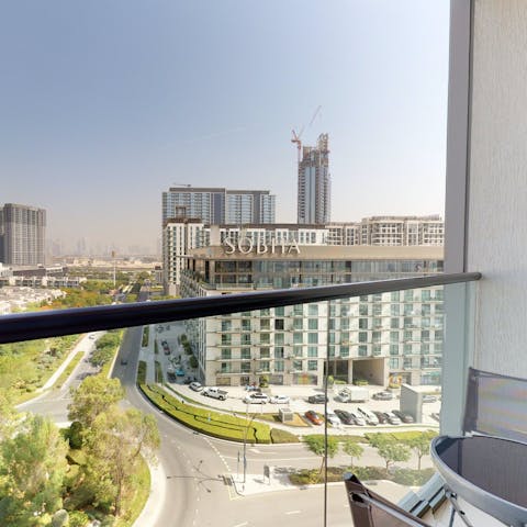 Start mornings with a cup of coffee out on your private balcony