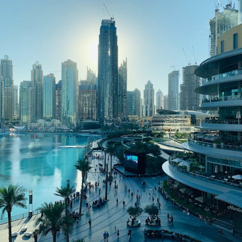 Take a shopping trip to the Dubai Mall, just fifteen minutes away by taxi