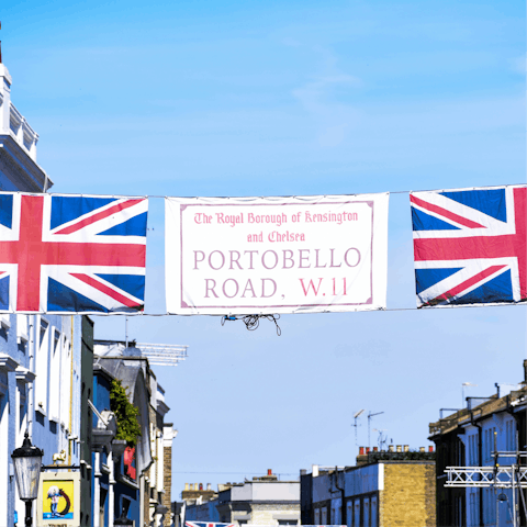 Soak up the magic of Notting Hill from Portobello Road