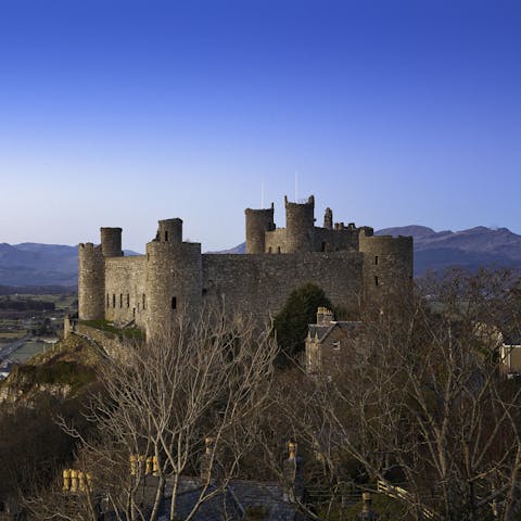 Visit nearby Harlech Castle's World Heritage Site